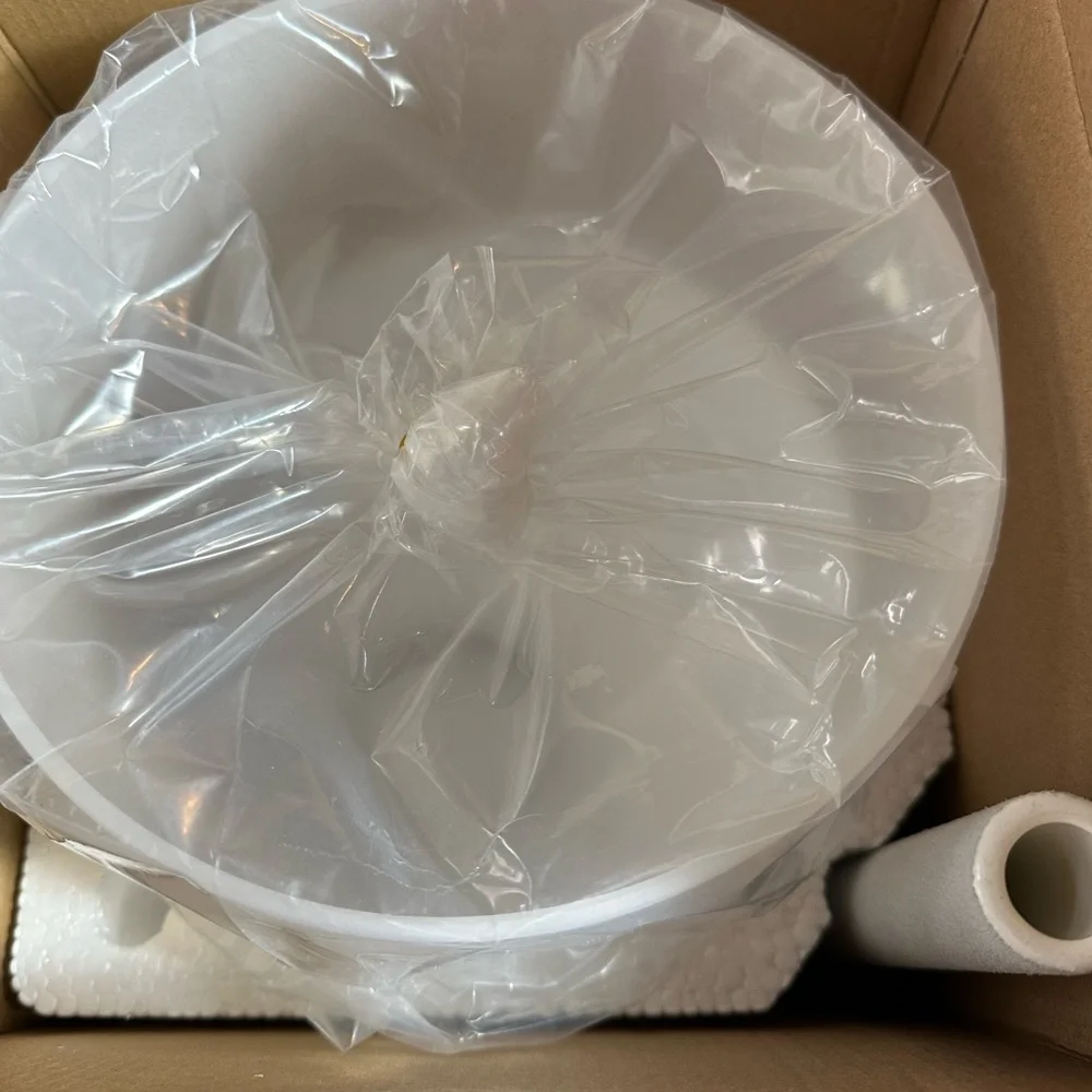 Crystal Singing Bowl white with soft stick new - Picture 8 of 8